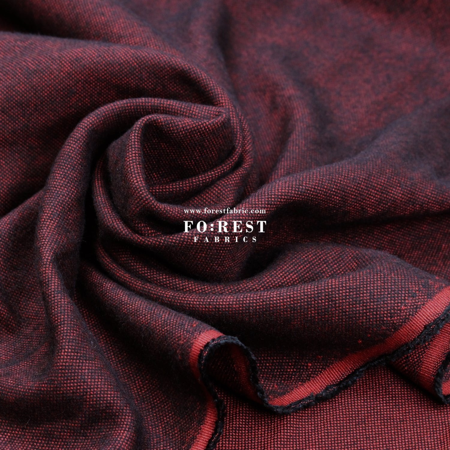Seawool - Wine - FO:REST Fabric 布恩堂Liberty fabrictana lawnjapanese fabricykk zipper