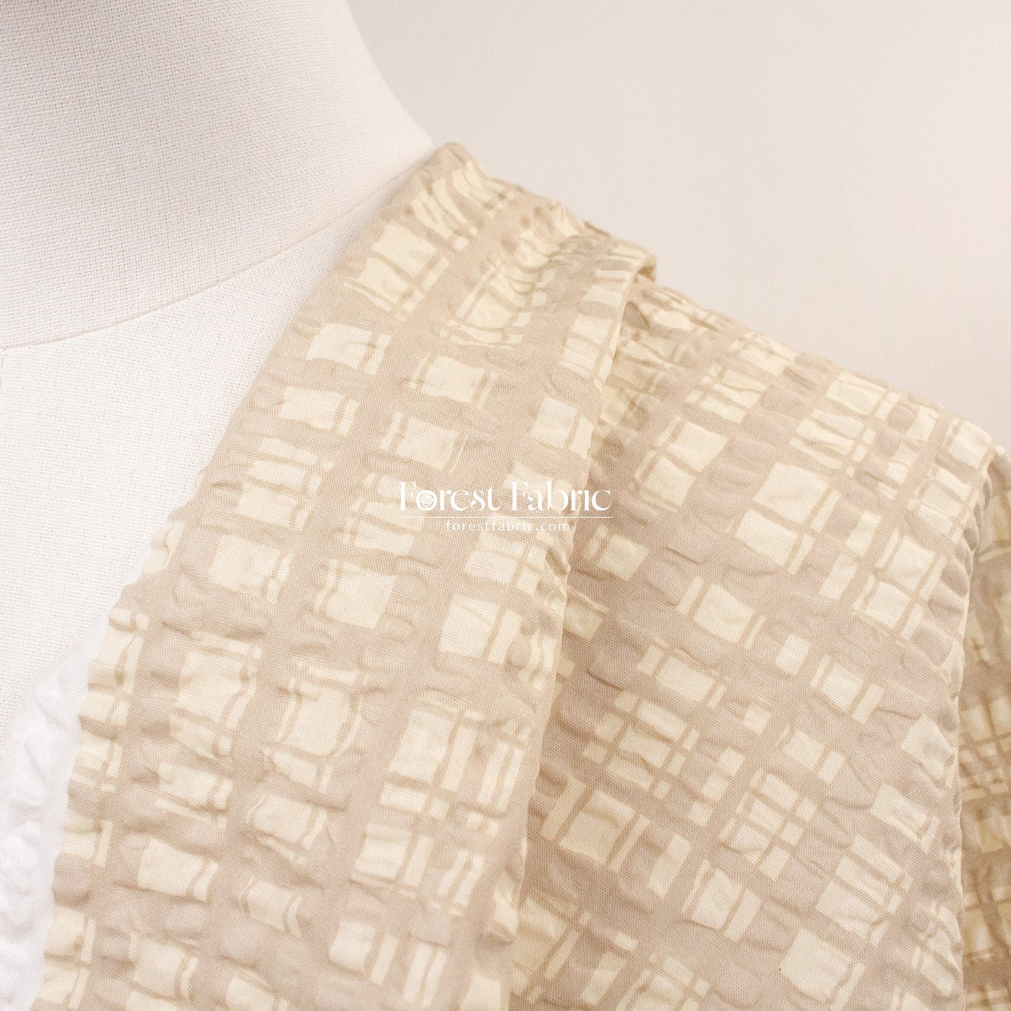 Seersucker cotton - Checkered fabric - FO:REST Fabric 布恩堂Liberty fabrictana lawnjapanese fabricykk zipper