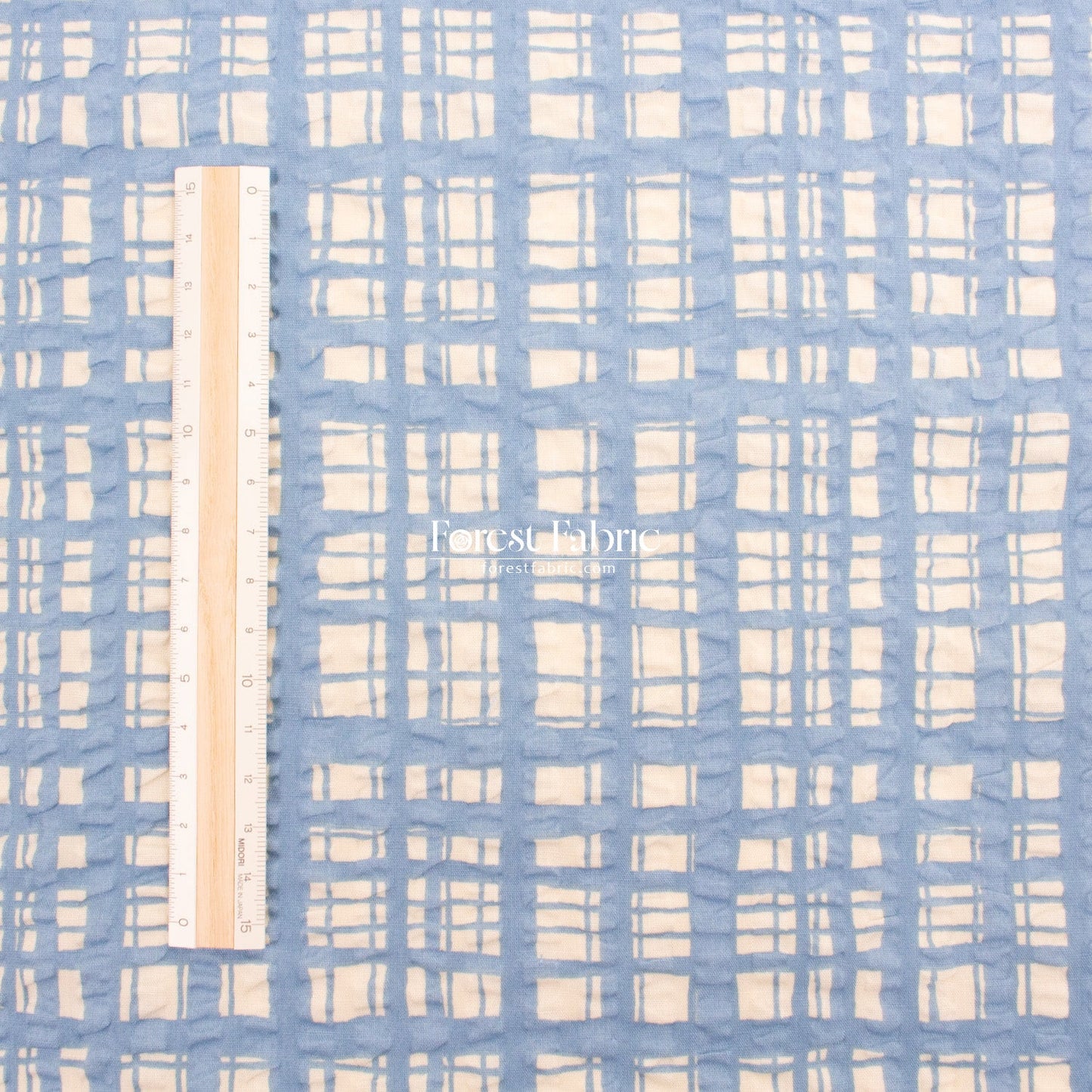 Seersucker cotton - Checkered fabric - FO:REST Fabric 布恩堂Liberty fabrictana lawnjapanese fabricykk zipper