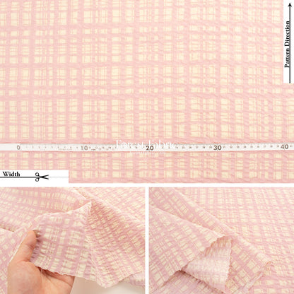 Seersucker cotton - Checkered fabric - FO:REST Fabric 布恩堂Liberty fabrictana lawnjapanese fabricykk zipper