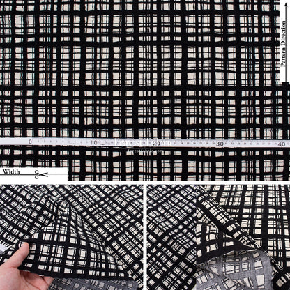Seersucker cotton - Checkered fabric - FO:REST Fabric 布恩堂Liberty fabrictana lawnjapanese fabricykk zipper