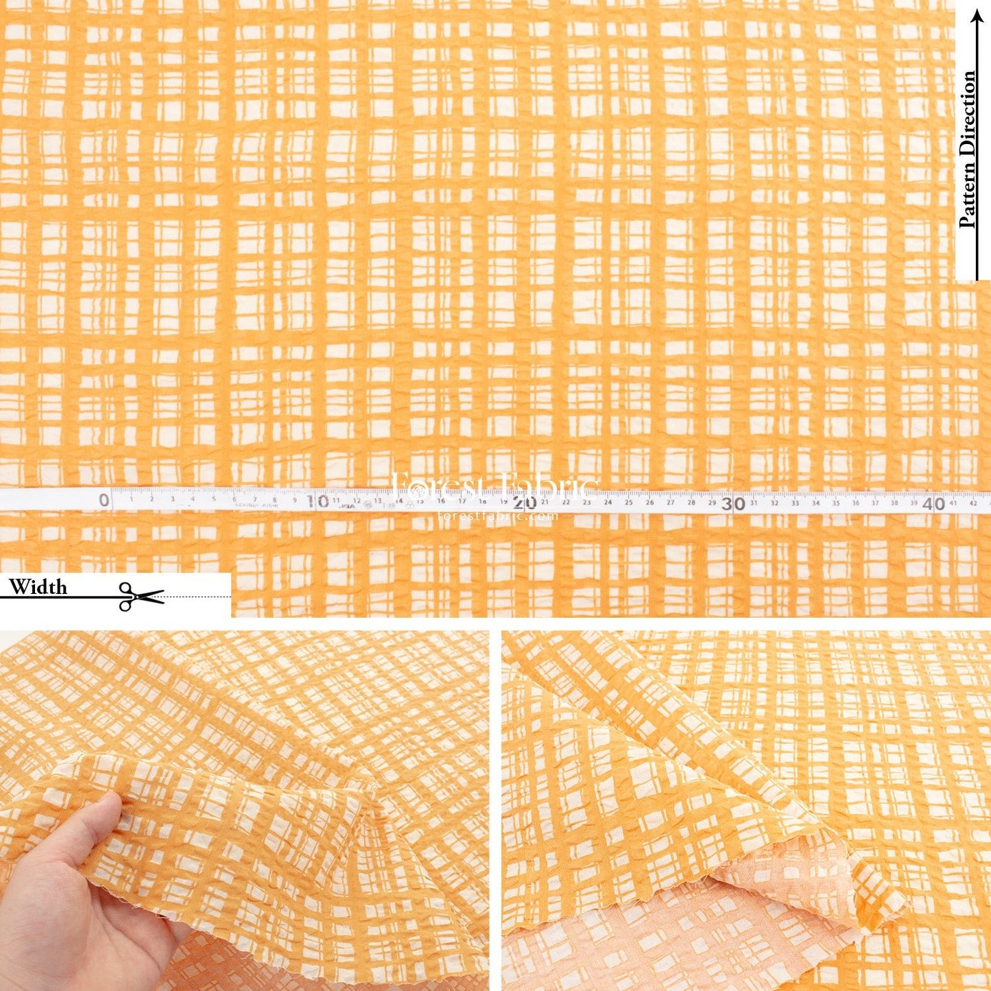 Seersucker cotton - Checkered fabric - FO:REST Fabric 布恩堂Liberty fabrictana lawnjapanese fabricykk zipper