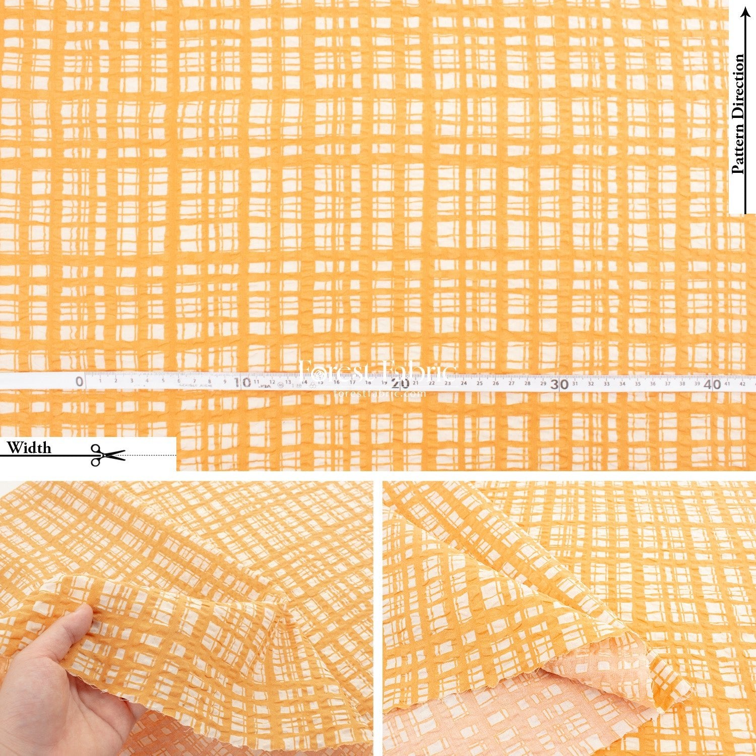 Seersucker cotton - Checkered fabric - FO:REST Fabric 布恩堂Liberty fabrictana lawnjapanese fabricykk zipper