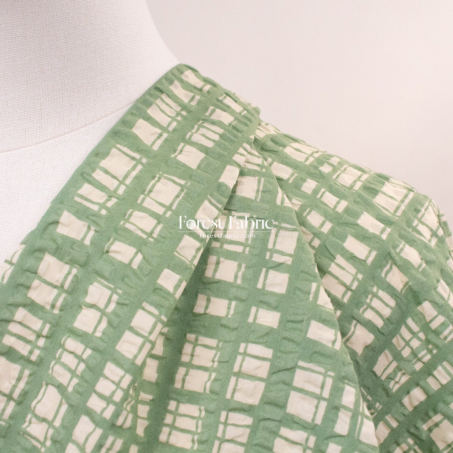 Seersucker cotton - Checkered fabric - FO:REST Fabric 布恩堂Liberty fabrictana lawnjapanese fabricykk zipper