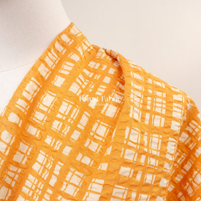 Seersucker cotton - Checkered fabric - FO:REST Fabric 布恩堂Liberty fabrictana lawnjapanese fabricykk zipper