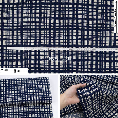 Seersucker cotton - Checkered fabric - FO:REST Fabric 布恩堂Liberty fabrictana lawnjapanese fabricykk zipper