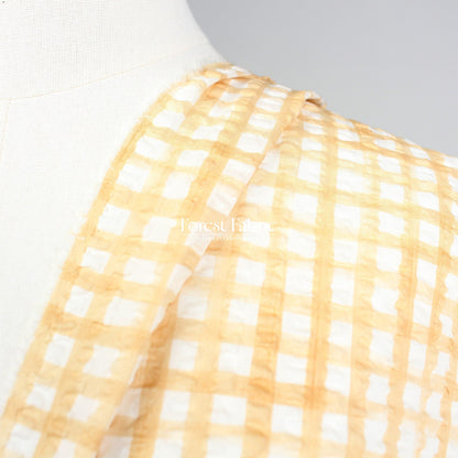 Seersucker cotton - Checkered fabric - FO:REST Fabric 布恩堂Liberty fabrictana lawnjapanese fabricykk zipper
