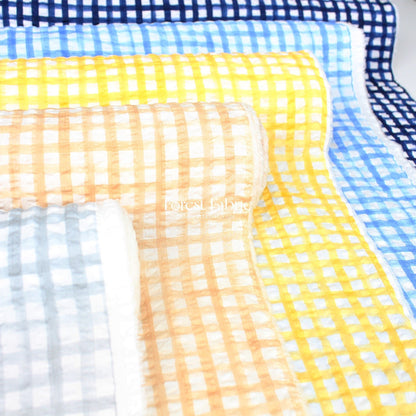 Seersucker cotton - Checkered fabric - FO:REST Fabric 布恩堂Liberty fabrictana lawnjapanese fabricykk zipper
