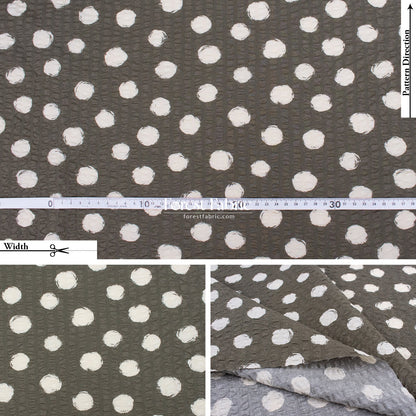 Seersucker cotton - Dot fabric - FO:REST Fabric 布恩堂Liberty fabrictana lawnjapanese fabricykk zipper