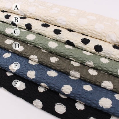 Seersucker cotton - Dot fabric - FO:REST Fabric 布恩堂Liberty fabrictana lawnjapanese fabricykk zipper