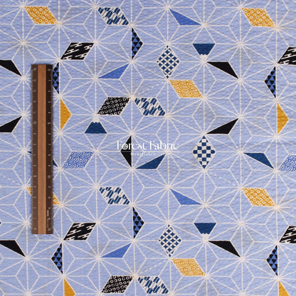 Seersucker cotton - Geometry of Mount Fuji fabric 泡泡棉 - FO:REST Fabric 布恩堂Liberty fabrictana lawnjapanese fabricykk zipper