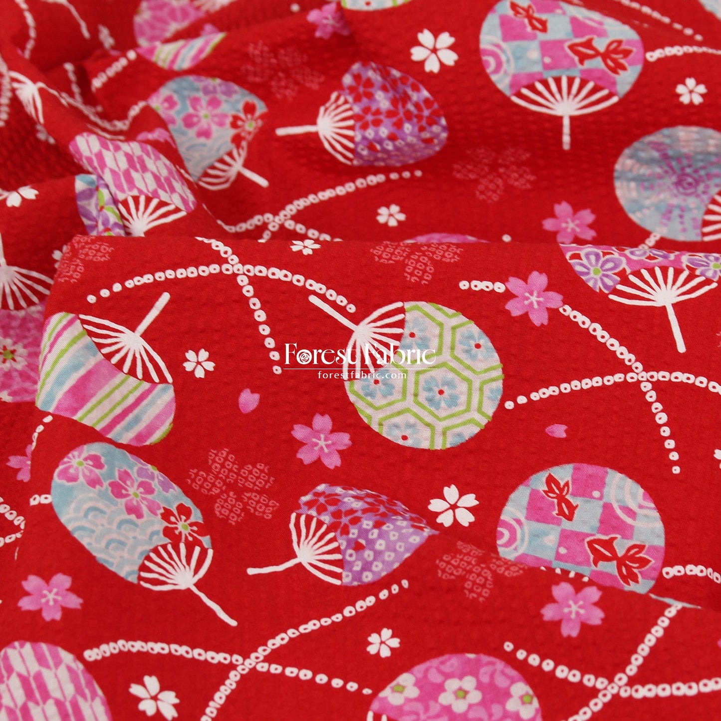 Seersucker cotton - Japanese Washi Style fabric 泡泡棉 - FO:REST Fabric 布恩堂Liberty fabrictana lawnjapanese fabricykk zipper