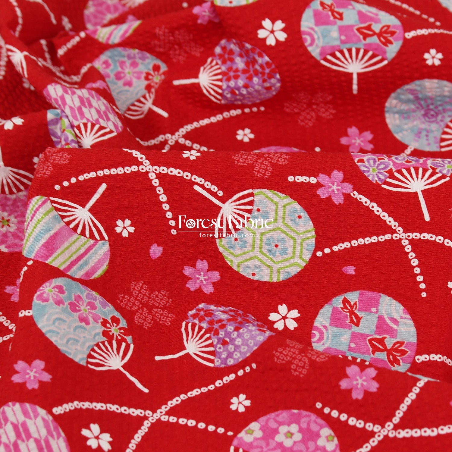 Seersucker cotton - Japanese Washi Style fabric 泡泡棉 - FO:REST Fabric 布恩堂Liberty fabrictana lawnjapanese fabricykk zipper