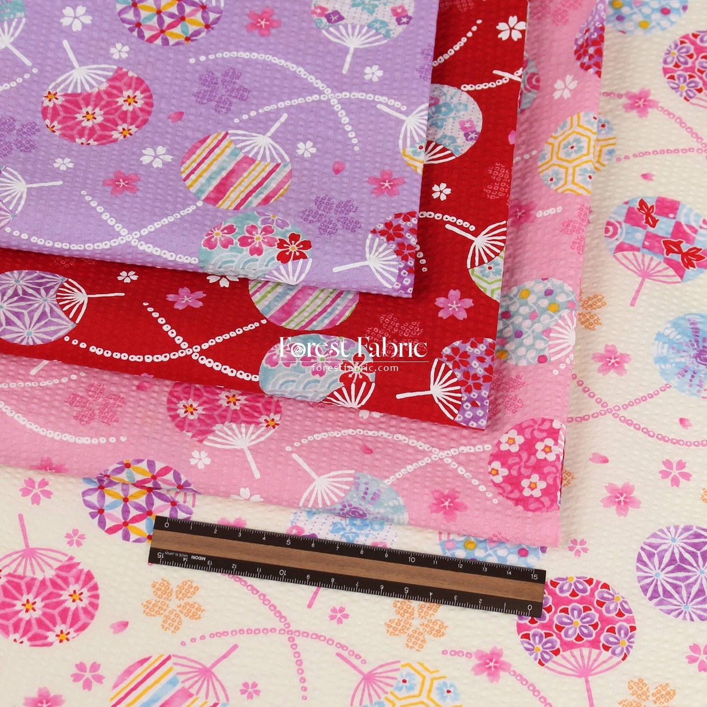 Seersucker cotton - Japanese Washi Style fabric 泡泡棉 - FO:REST Fabric 布恩堂Liberty fabrictana lawnjapanese fabricykk zipper