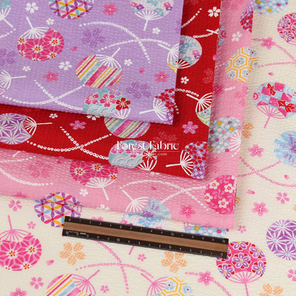 Seersucker cotton - Japanese Washi Style fabric 泡泡棉 - FO:REST Fabric 布恩堂Liberty fabrictana lawnjapanese fabricykk zipper
