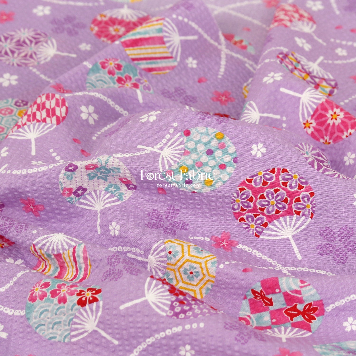 Seersucker cotton - Japanese Washi Style fabric 泡泡棉 - FO:REST Fabric 布恩堂Liberty fabrictana lawnjapanese fabricykk zipper