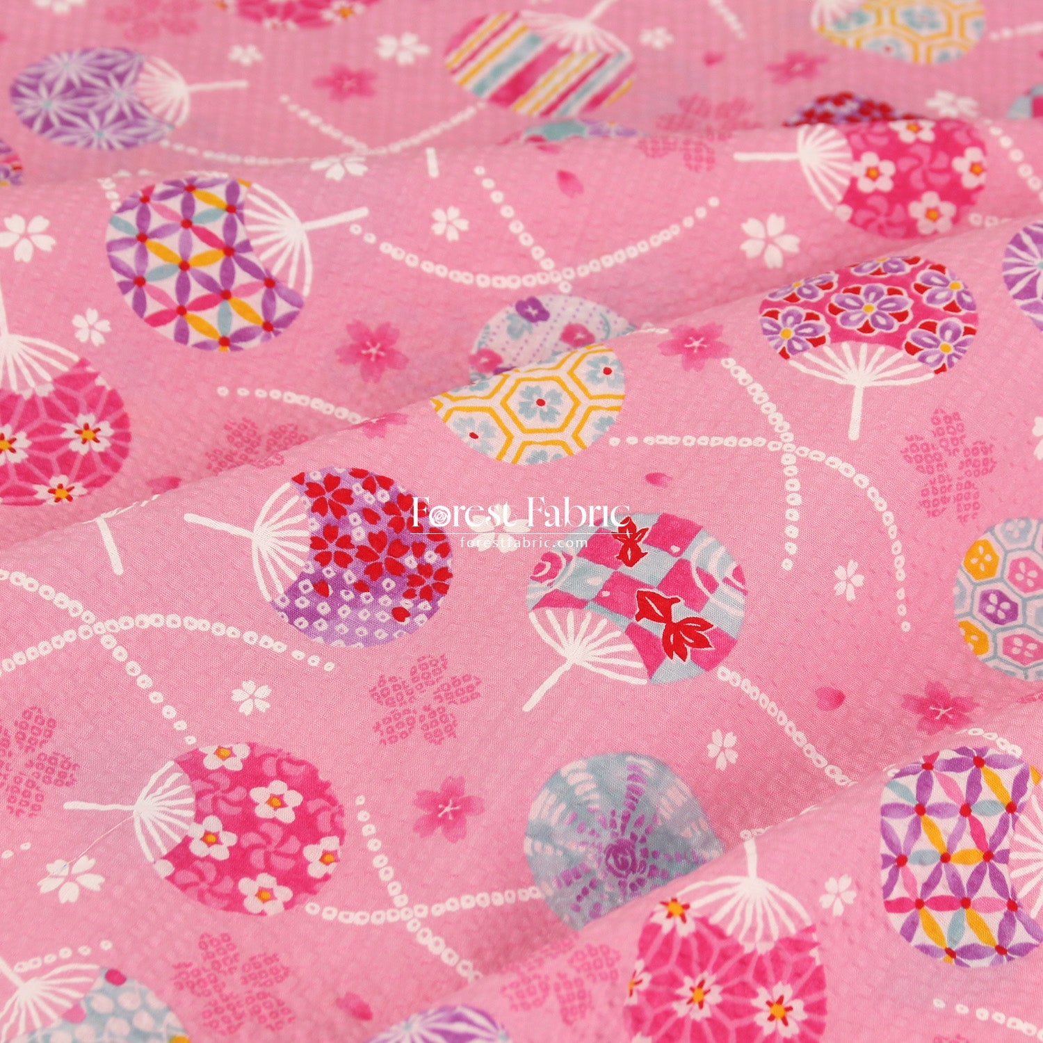 Seersucker cotton - Japanese Washi Style fabric 泡泡棉 - FO:REST Fabric 布恩堂Liberty fabrictana lawnjapanese fabricykk zipper