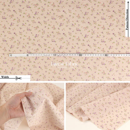 Seersucker cotton - Little Rose fabric 泡泡棉 - FO:REST Fabric 布恩堂Liberty fabrictana lawnjapanese fabricykk zipper