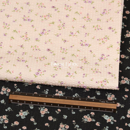 Seersucker cotton - Little Rose fabric 泡泡棉 - FO:REST Fabric 布恩堂Liberty fabrictana lawnjapanese fabricykk zipper