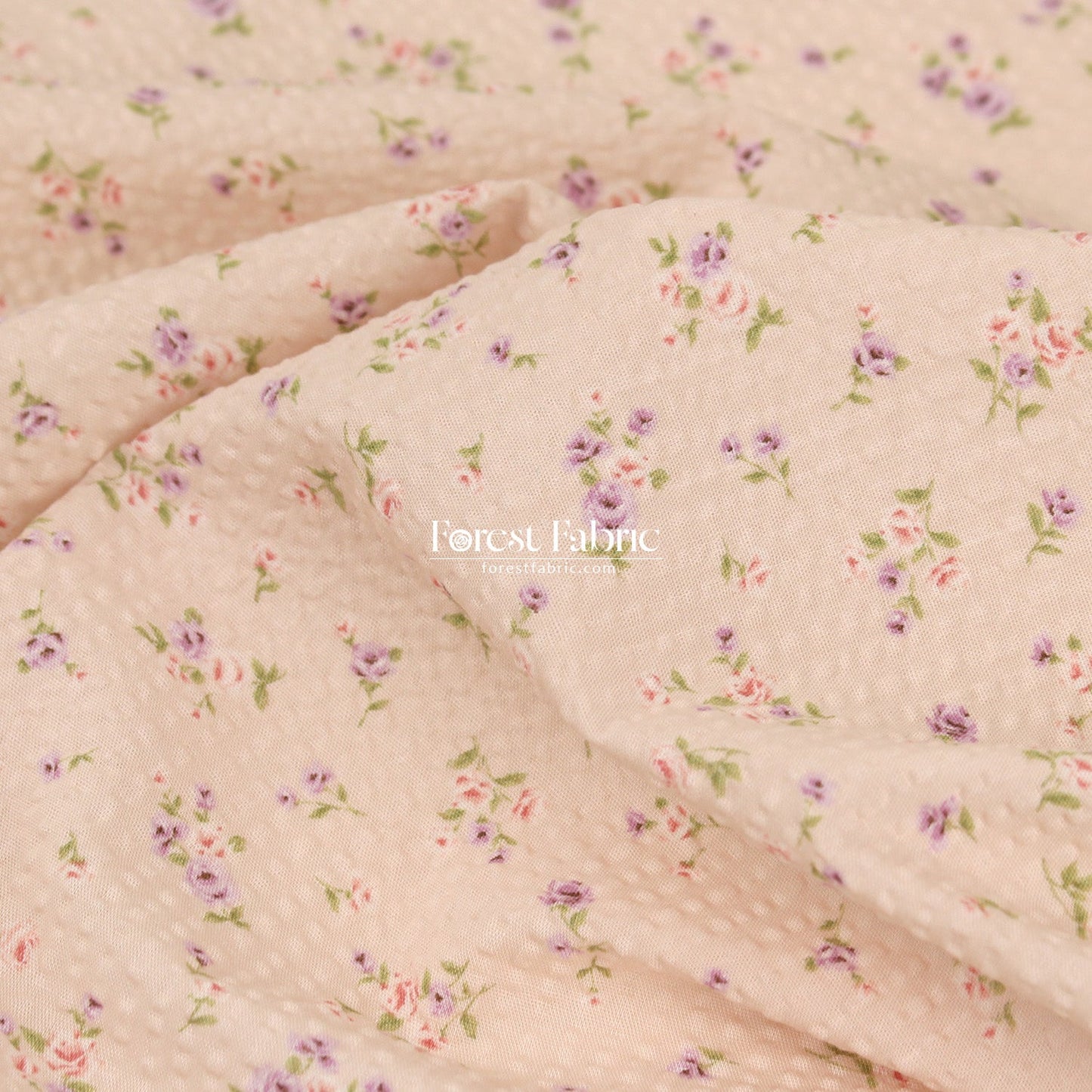 Seersucker cotton - Little Rose fabric 泡泡棉 - FO:REST Fabric 布恩堂Liberty fabrictana lawnjapanese fabricykk zipper