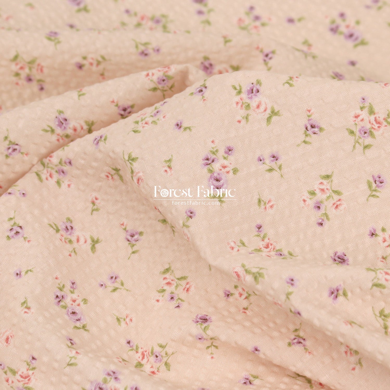 Seersucker cotton - Little Rose fabric 泡泡棉 - FO:REST Fabric 布恩堂Liberty fabrictana lawnjapanese fabricykk zipper
