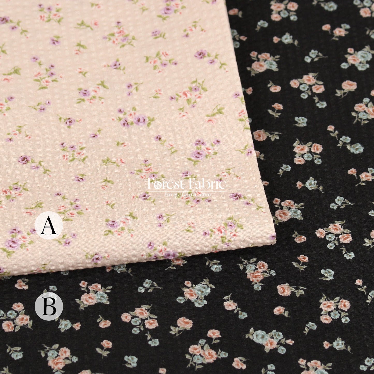 Seersucker cotton - Little Rose fabric 泡泡棉 - FO:REST Fabric 布恩堂Liberty fabrictana lawnjapanese fabricykk zipper