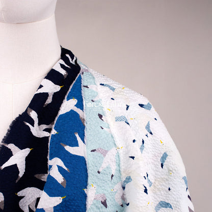 Seersucker cotton - Seagull fabric - FO:REST Fabric 布恩堂Liberty fabrictana lawnjapanese fabricykk zipper