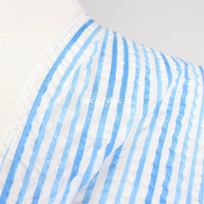 Seersucker cotton - strips fabric - FO:REST Fabric 布恩堂Liberty fabrictana lawnjapanese fabricykk zipper