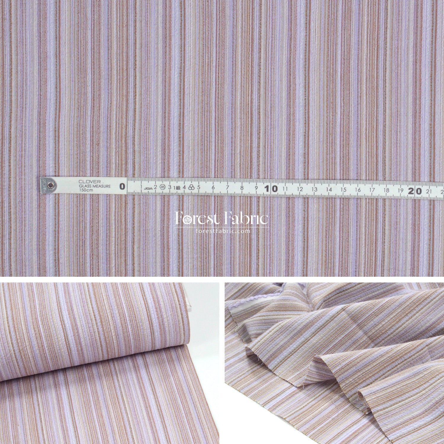 Shijira - ori Yarn dyed cotton - strip fabric - FO:REST Fabric 布恩堂Liberty fabrictana lawnjapanese fabricykk zipper