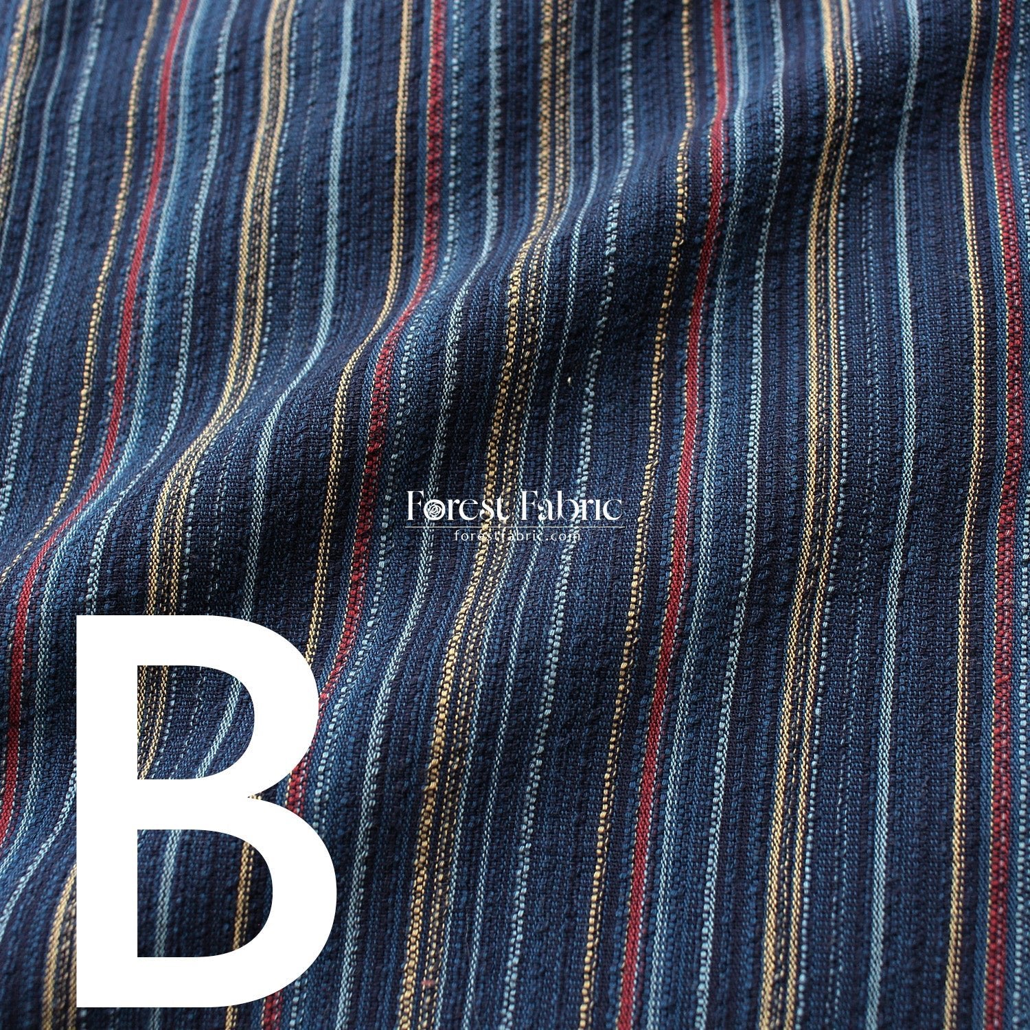 Shijira - ori Yarn dyed cotton - strip fabric - FO:REST Fabric 布恩堂Liberty fabrictana lawnjapanese fabricykk zipper