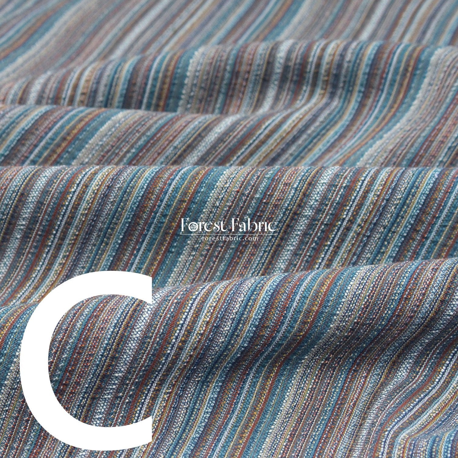 Shijira - ori Yarn dyed cotton - strip fabric - FO:REST Fabric 布恩堂Liberty fabrictana lawnjapanese fabricykk zipper