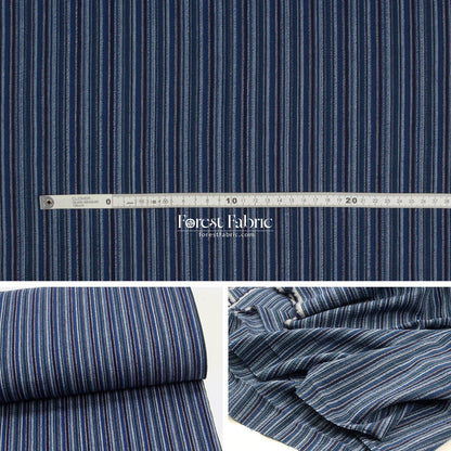 Shijira - ori Yarn dyed cotton - strip fabric - FO:REST Fabric 布恩堂Liberty fabrictana lawnjapanese fabricykk zipper