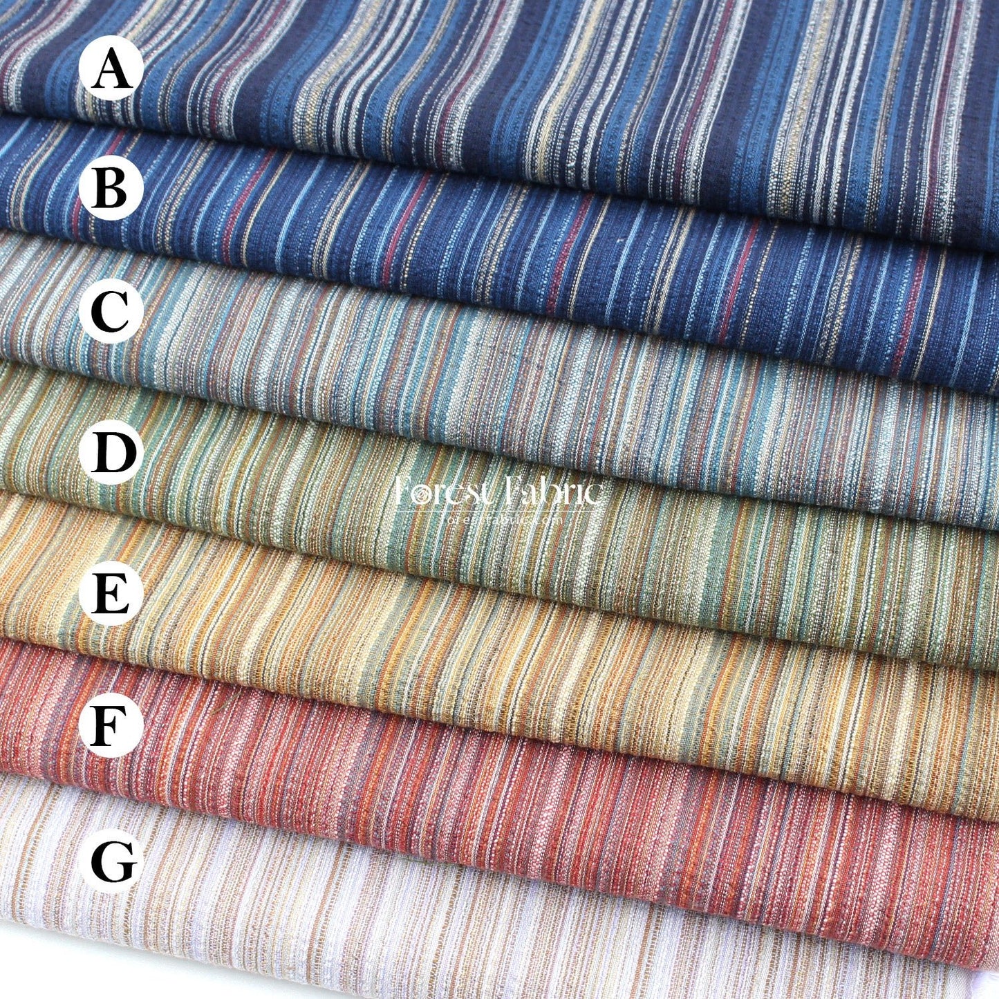 Shijira - ori Yarn dyed cotton - strip fabric - FO:REST Fabric 布恩堂Liberty fabrictana lawnjapanese fabricykk zipper