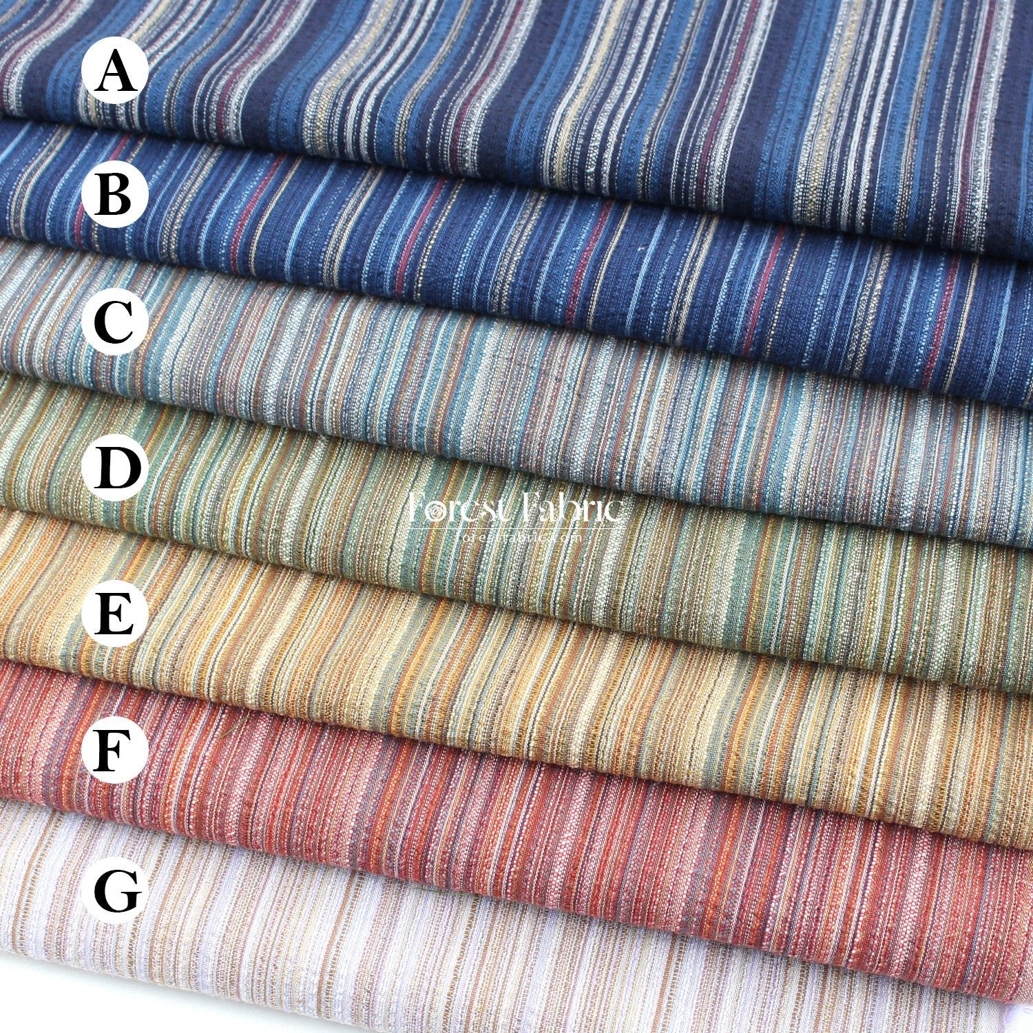 Shijira - ori Yarn dyed cotton - strip fabric - FO:REST Fabric 布恩堂Liberty fabrictana lawnjapanese fabricykk zipper