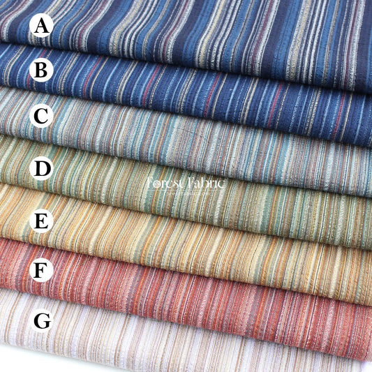 Shijira - ori Yarn dyed cotton - strip fabric - FO:REST Fabric 布恩堂Liberty fabrictana lawnjapanese fabricykk zipper