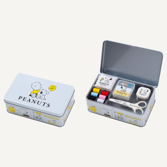 Snoopy Sewing Box Set 縫紉鐵盒套裝 - FO:REST Fabric 布恩堂Liberty fabrictana lawnjapanese fabricykk zipper