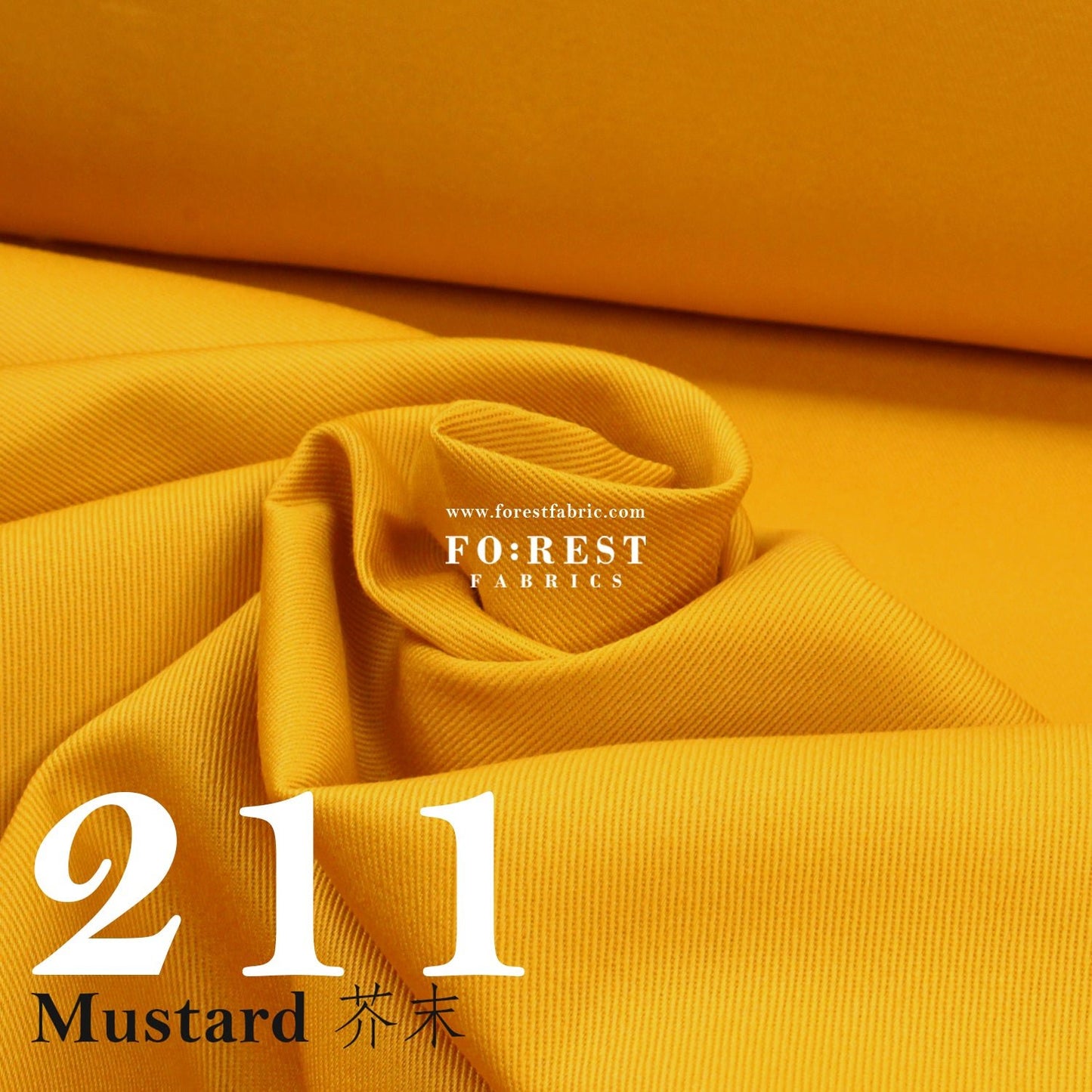 Twill cotton - Solid fabric 斜紋 - FO:REST Fabric 布恩堂Liberty fabrictana lawnjapanese fabricykk zipper
