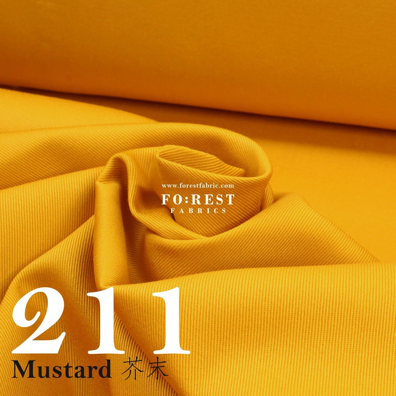 Twill cotton - Solid fabric 斜紋 - FO:REST Fabric 布恩堂Liberty fabrictana lawnjapanese fabricykk zipper