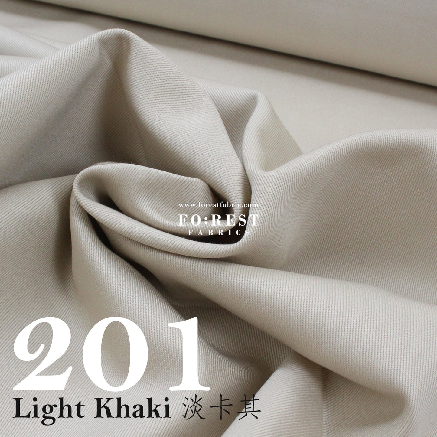 Twill cotton - Solid fabric 斜紋 - FO:REST Fabric 布恩堂Liberty fabrictana lawnjapanese fabricykk zipper