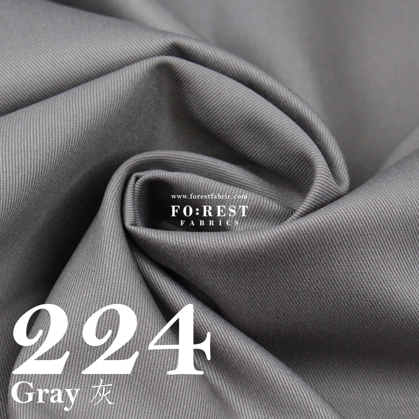 Twill cotton - Solid fabric 斜紋 - FO:REST Fabric 布恩堂Liberty fabrictana lawnjapanese fabricykk zipper