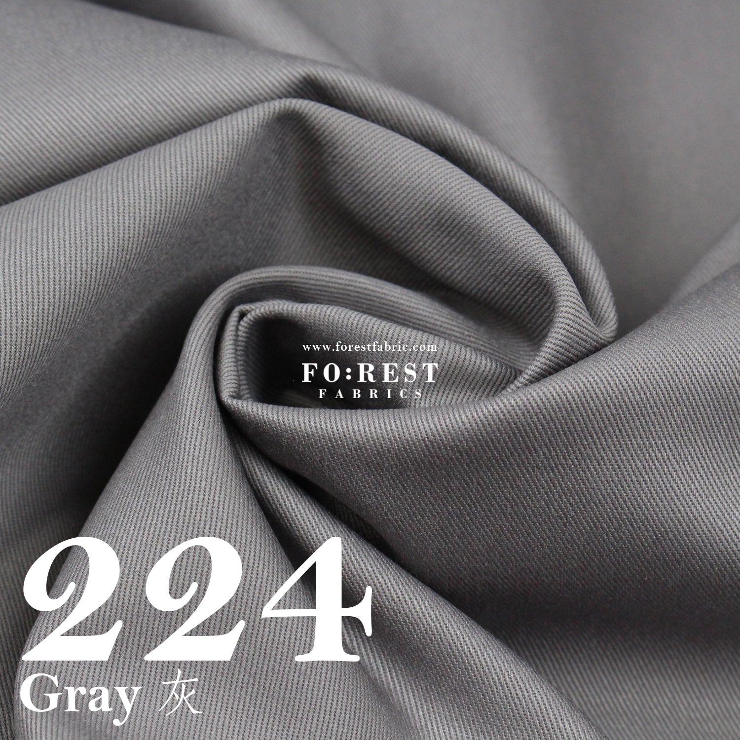 Twill cotton - Solid fabric 斜紋 - FO:REST Fabric 布恩堂Liberty fabrictana lawnjapanese fabricykk zipper
