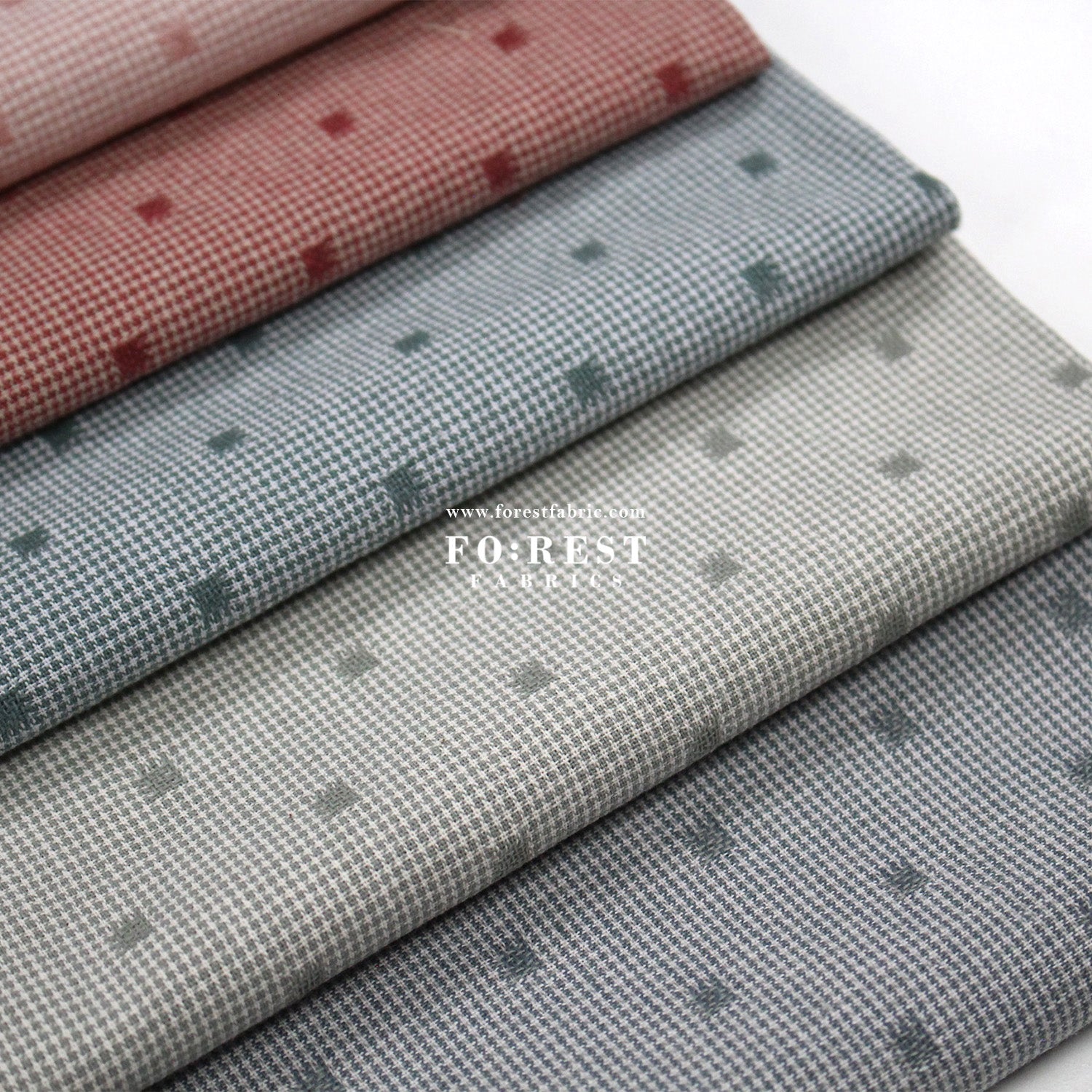 Yarn dyed cotton - Check2 fabric - FO:REST Fabric 布恩堂Liberty fabrictana lawnjapanese fabricykk zipper