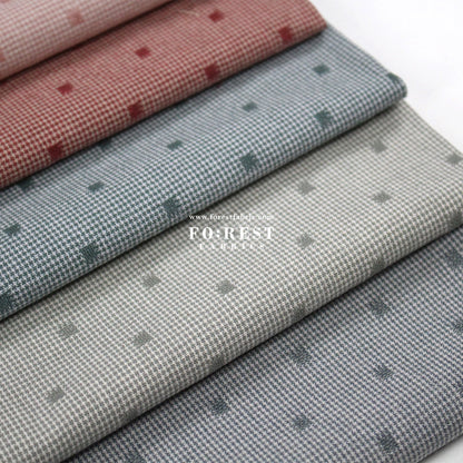 Yarn dyed cotton - Check2 fabric - FO:REST Fabric 布恩堂Liberty fabrictana lawnjapanese fabricykk zipper