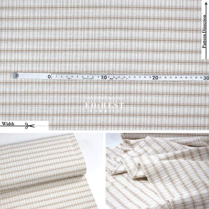 Yarn dyed cotton - Check3 fabric - FO:REST Fabric 布恩堂Liberty fabrictana lawnjapanese fabricykk zipper