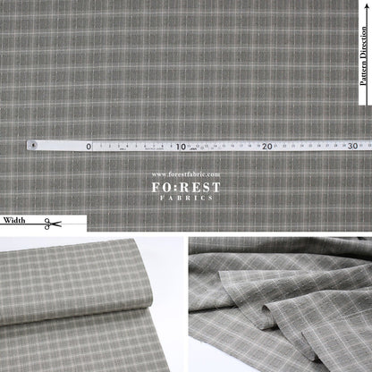 Yarn dyed cotton - Check3 fabric - FO:REST Fabric 布恩堂Liberty fabrictana lawnjapanese fabricykk zipper