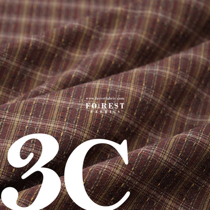 Yarn dyed cotton - Check3 fabric - FO:REST Fabric 布恩堂Liberty fabrictana lawnjapanese fabricykk zipper