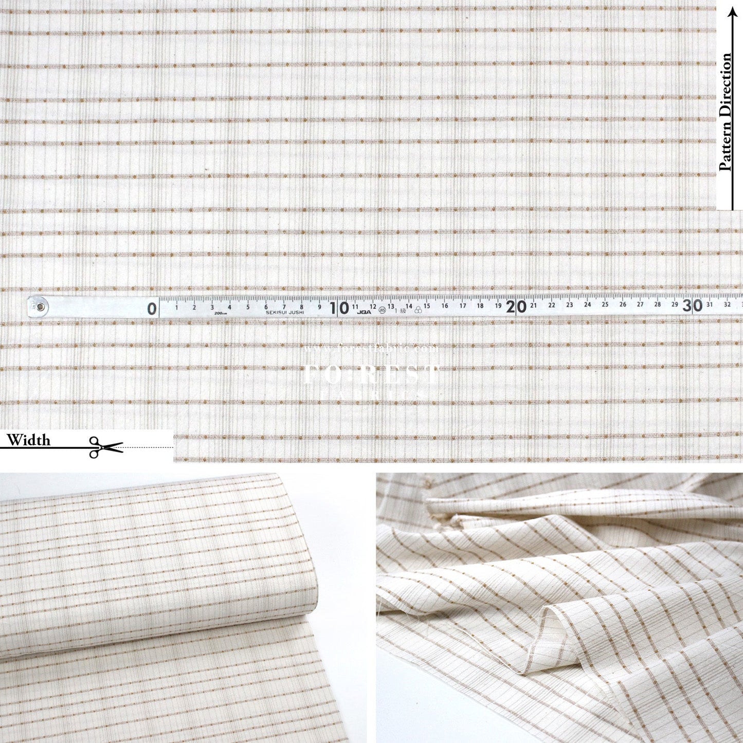Yarn dyed cotton - Check4 fabric - FO:REST Fabric 布恩堂Liberty fabrictana lawnjapanese fabricykk zipper