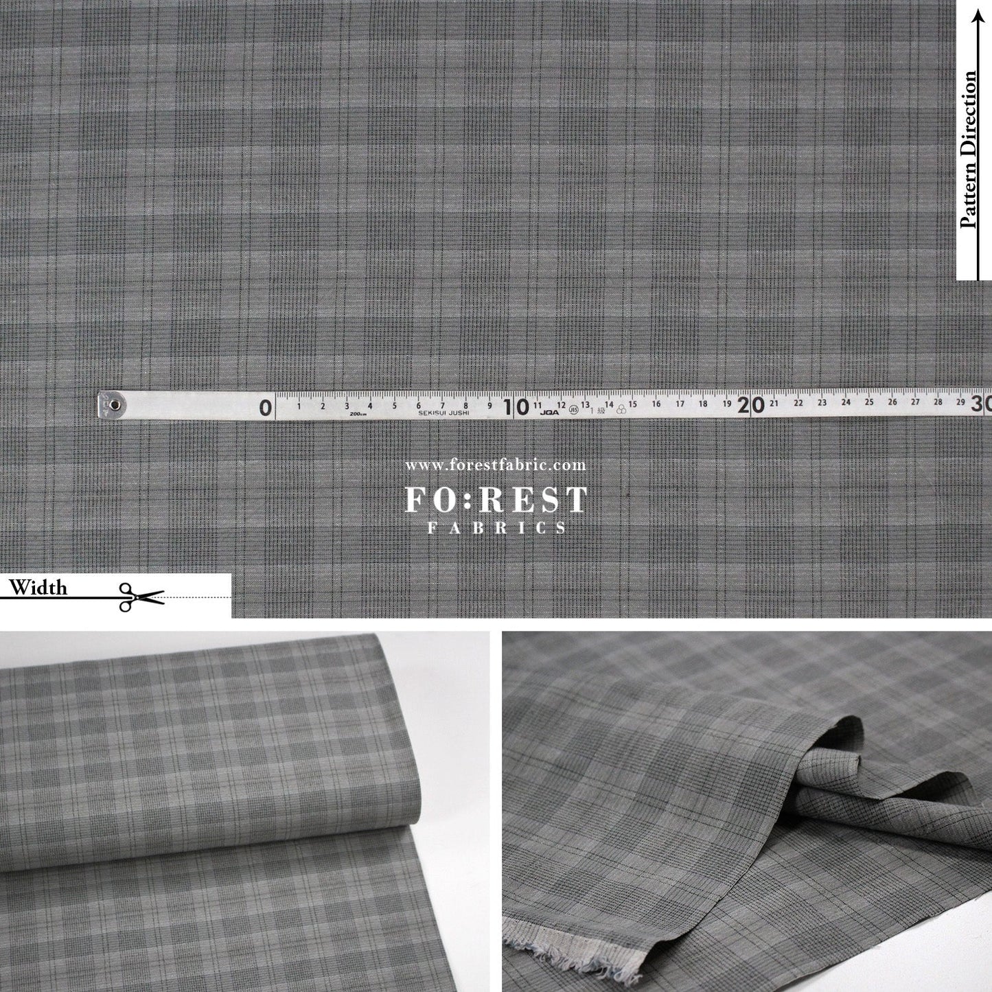 Yarn dyed cotton - Check5 fabric - FO:REST Fabric 布恩堂Liberty fabrictana lawnjapanese fabricykk zipper