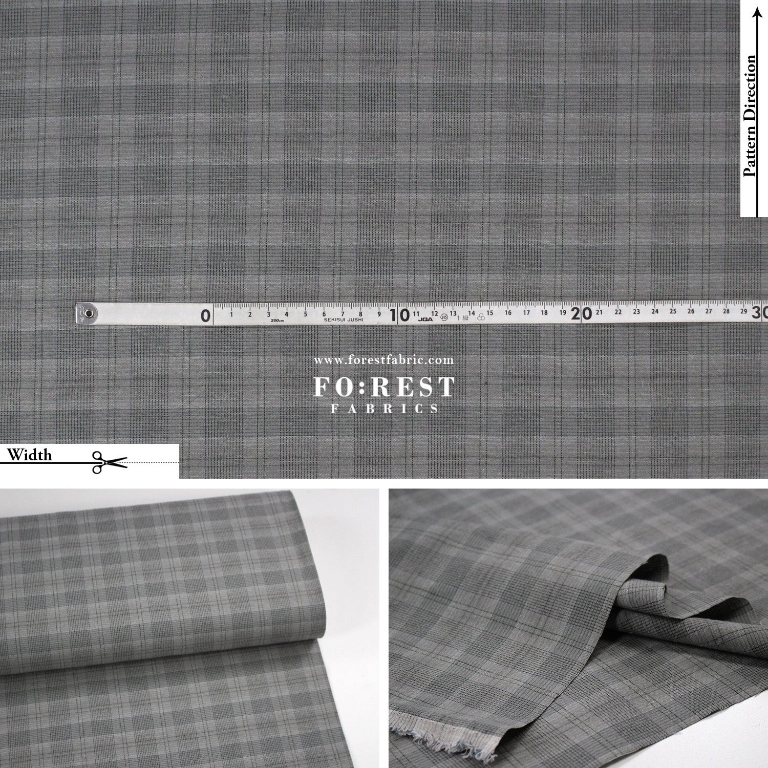 Yarn dyed cotton - Check5 fabric - FO:REST Fabric 布恩堂Liberty fabrictana lawnjapanese fabricykk zipper