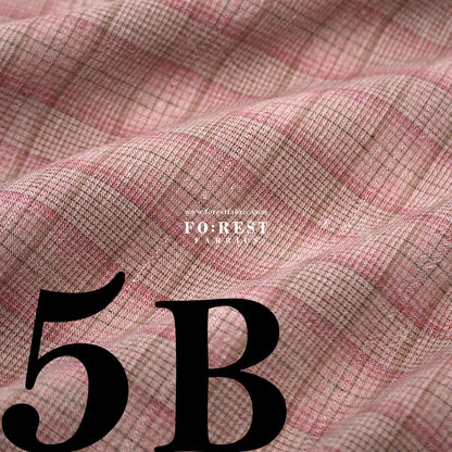 Yarn dyed cotton - Check5 fabric - FO:REST Fabric 布恩堂Liberty fabrictana lawnjapanese fabricykk zipper